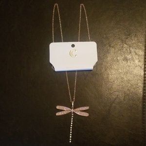 Long dragonfly necklace